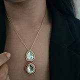 Swara delicate polki necklace