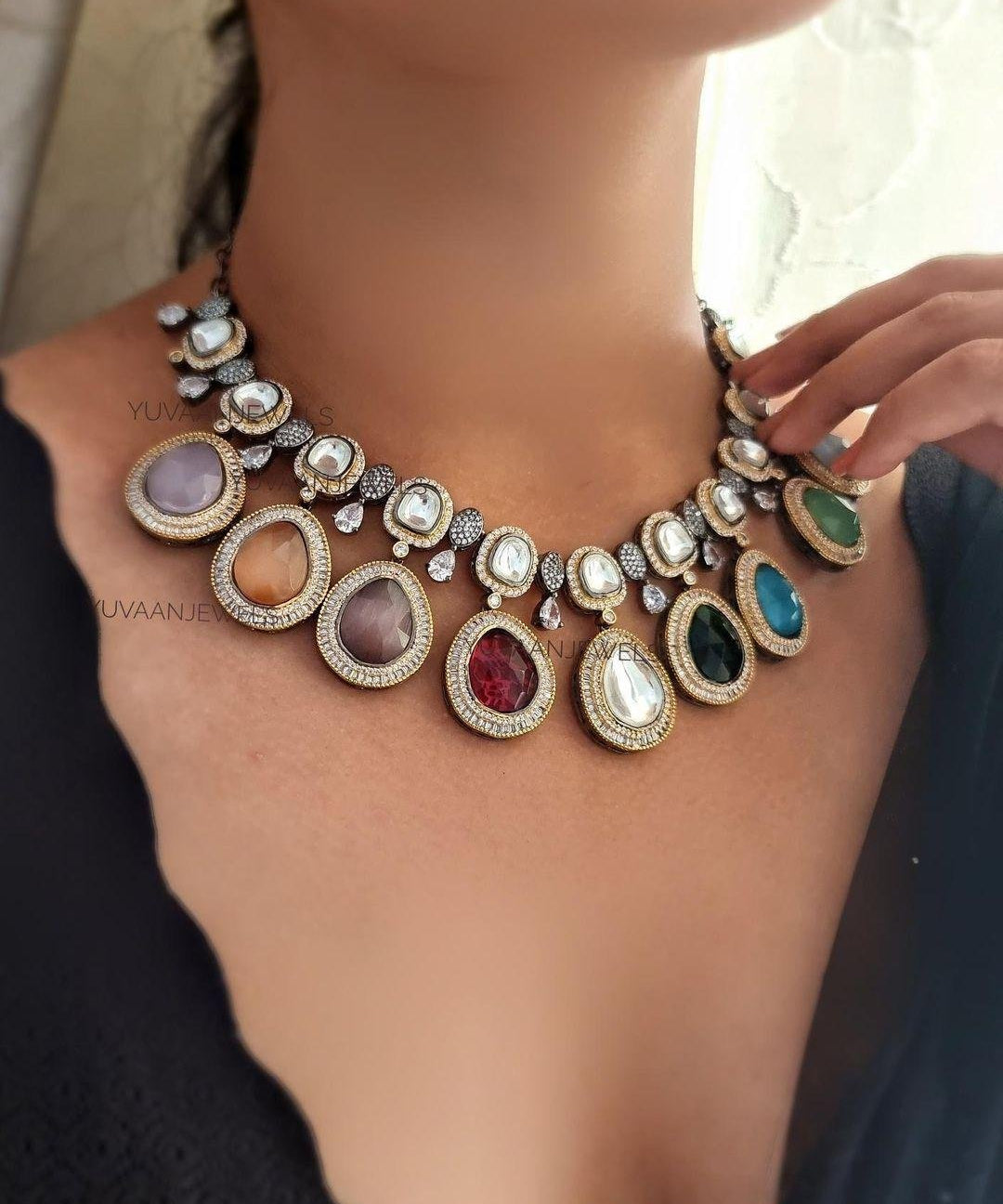 DHANAK POLKI NEKLACE
