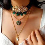 Rewa Polki Chain Necklace