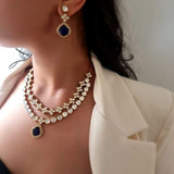Kaira Quartz and Polki Necklace