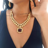Nishtha Quartz and Polki Necklace