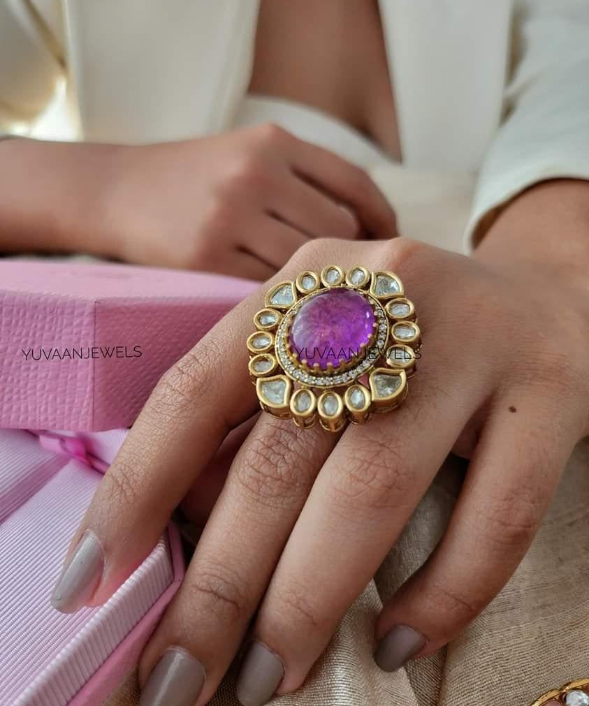 Ahir Quartz adjustable ring