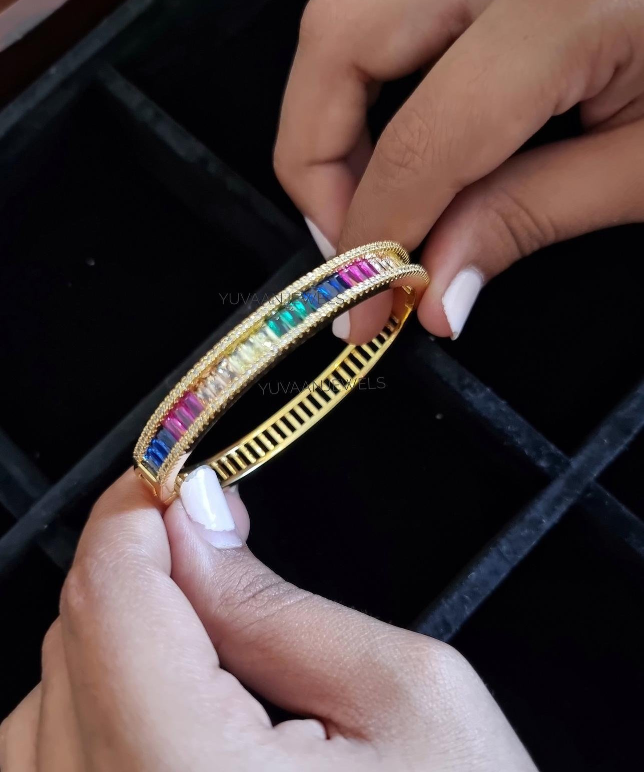 Rainbow pally bracelet