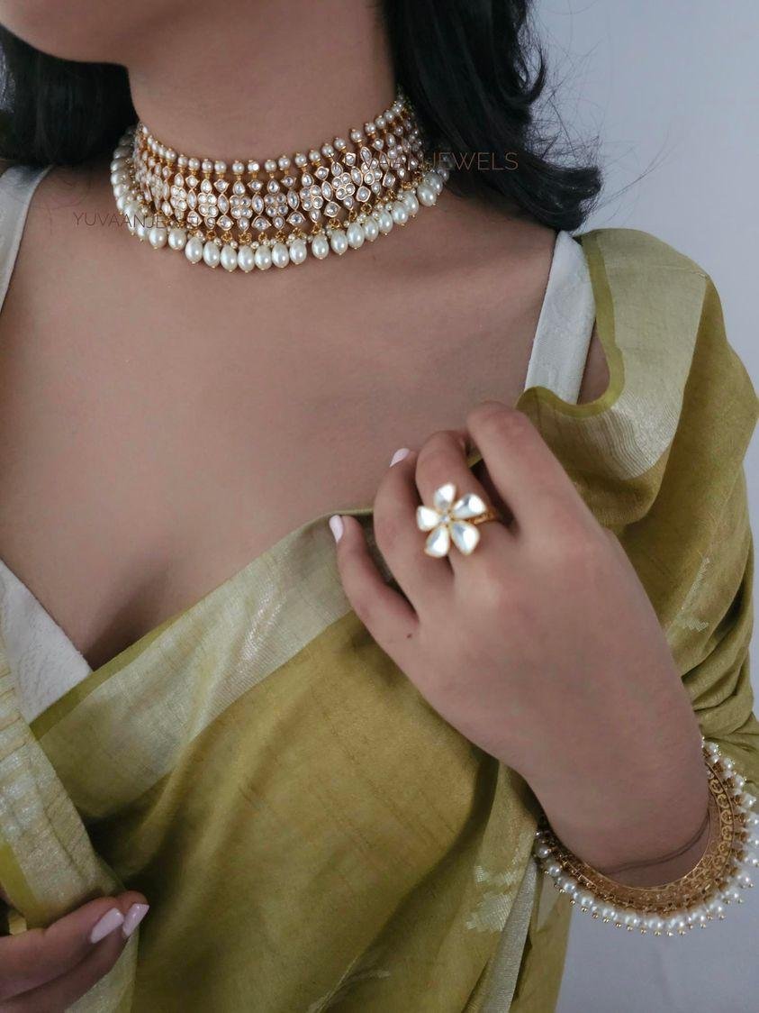 Lehar polki choker