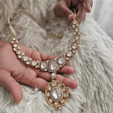 Iridessa uncut polki necklace