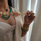Amreet pearl and polki choker