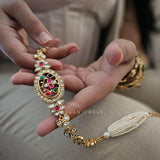 Amreet pearl and polki choker