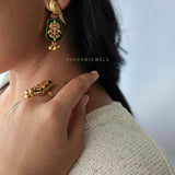 Mainaa handcrafted earings and ring