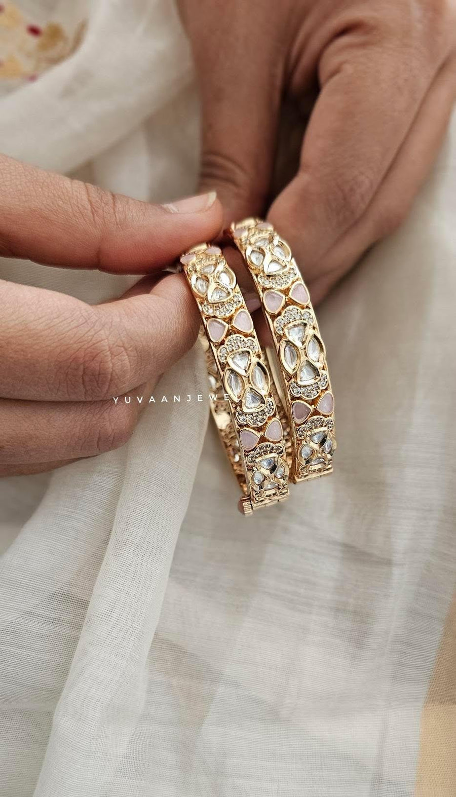 Alani Polki Bangles
