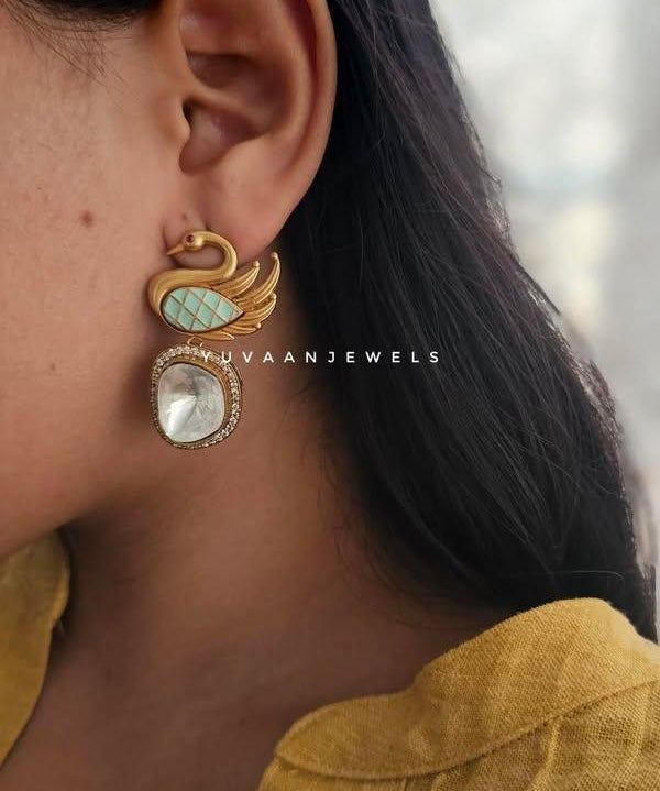 Yvaine polki earring