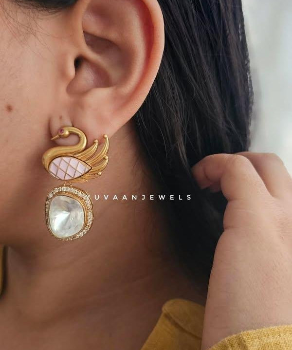 Yvaine polki earring