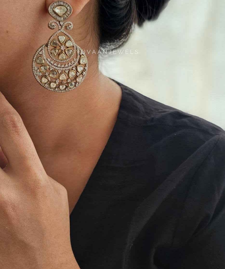 Prisha polki earrings