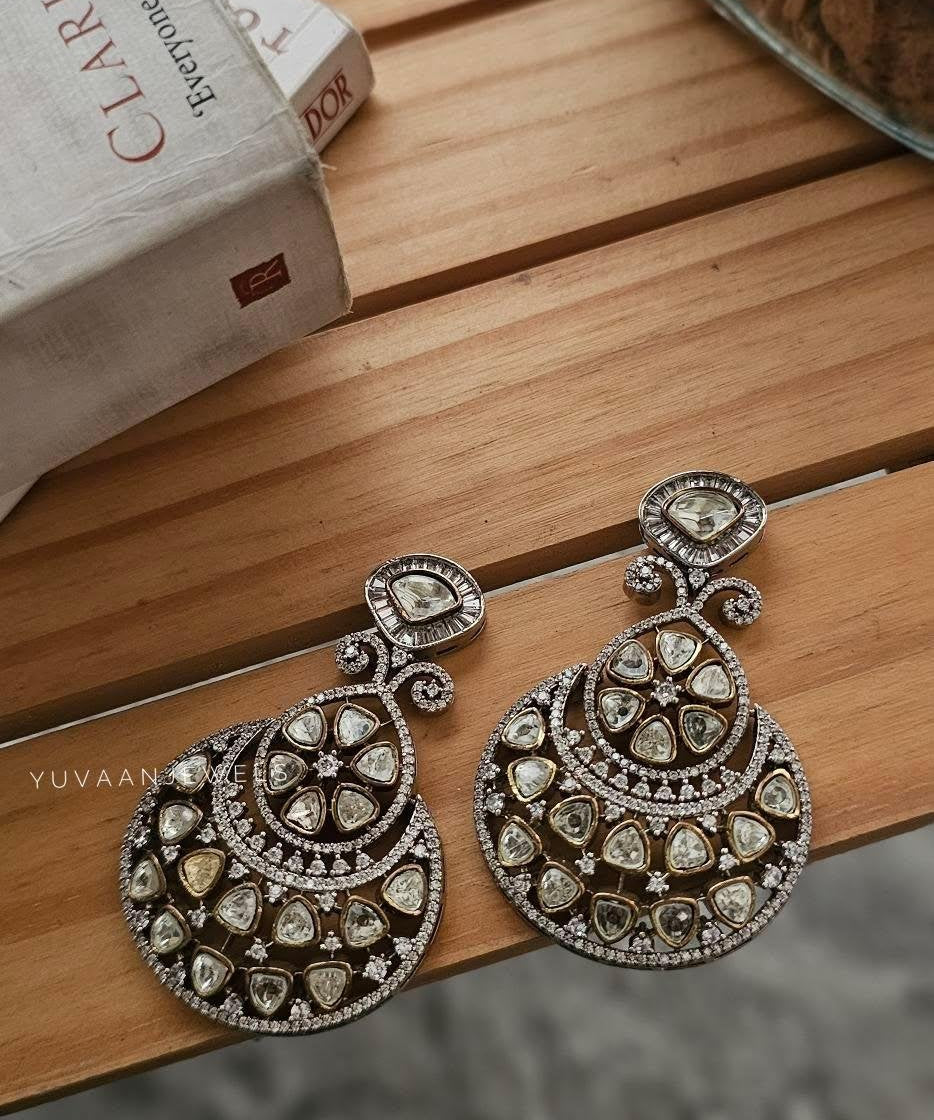 Prisha polki earrings