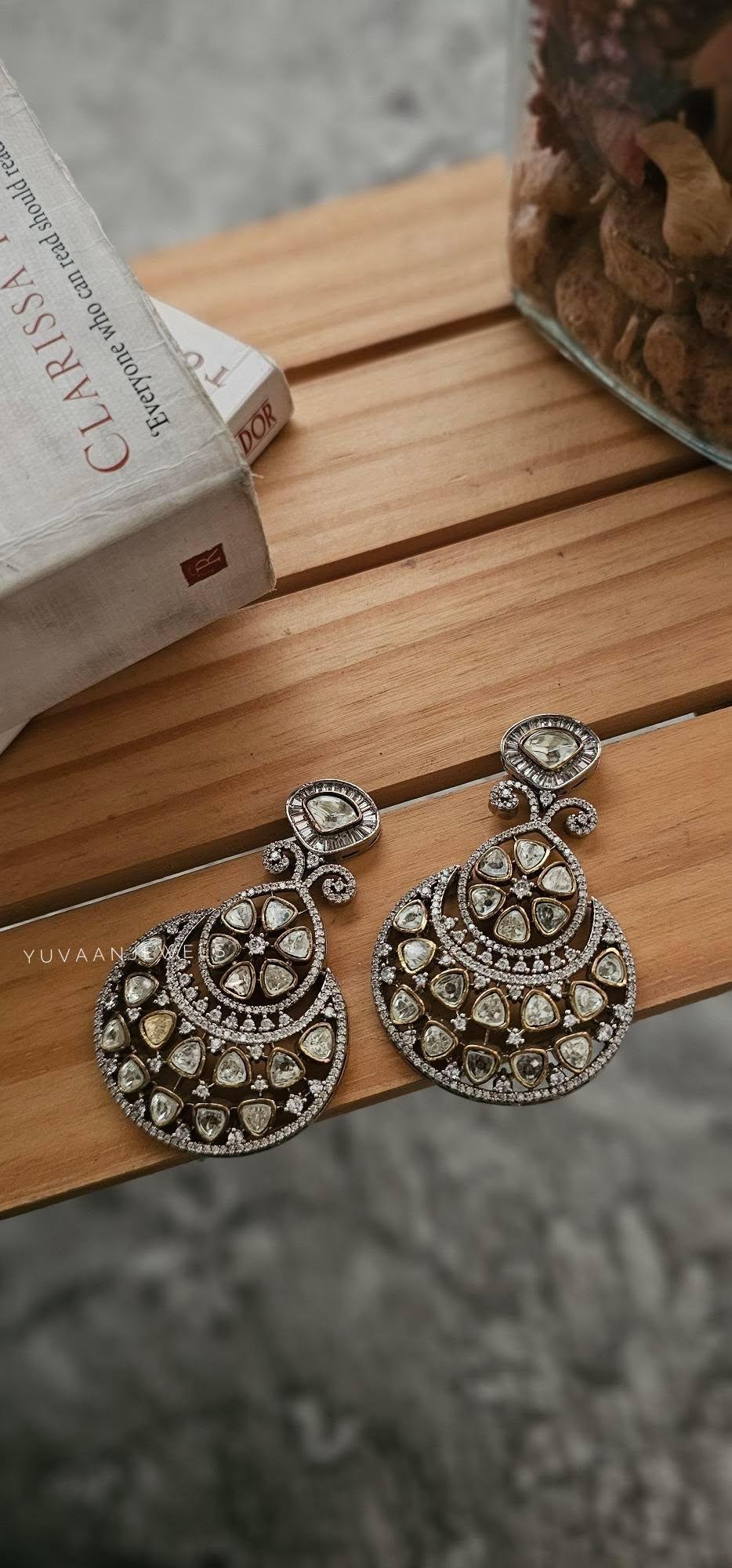 Prisha polki earrings