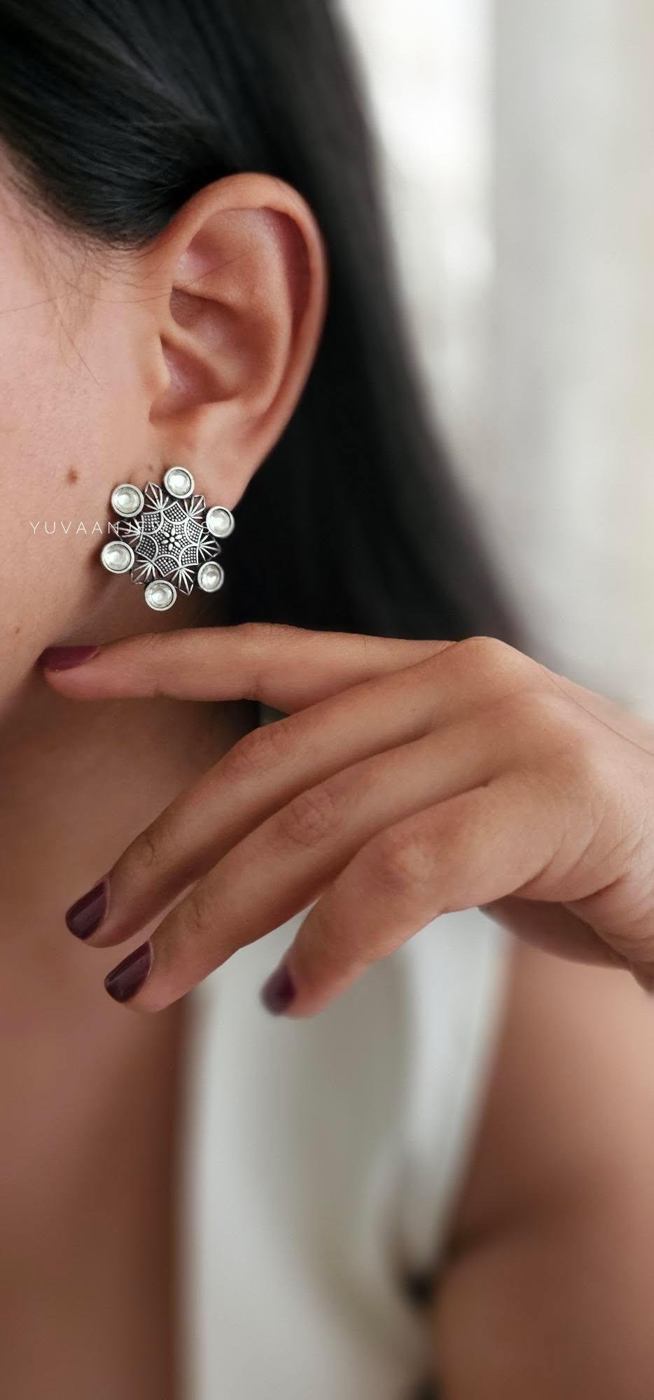 Chakra polki studs