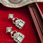 Navodya quartz and polki earrings