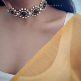Adara delicate quartz choker