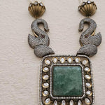 Nazraana quartz and pearl necklace