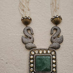 Nazraana quartz and pearl necklace