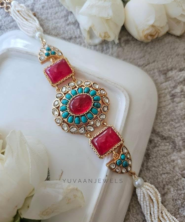 Ditya pearl and polki choker
