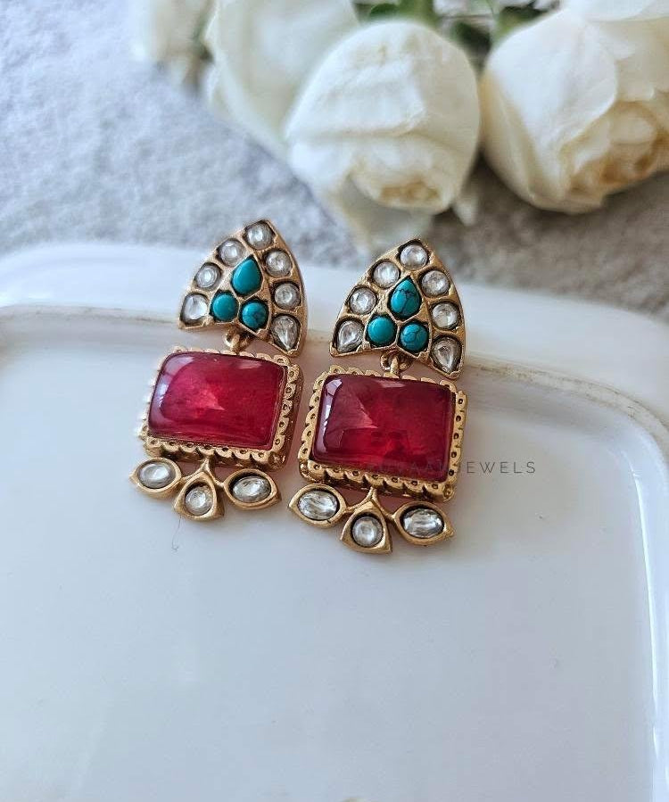 Ditya pearl and polki choker