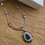 Aurora delicate polki necklace