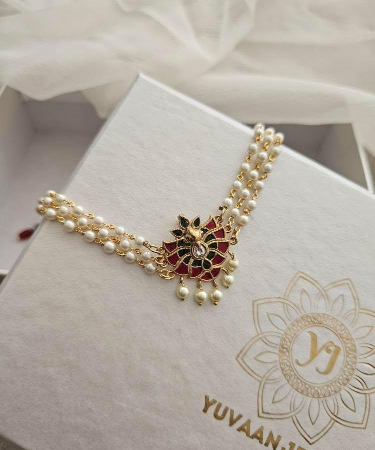 Mor pearl choker