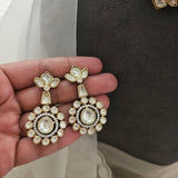 Raang pearl and polki choker