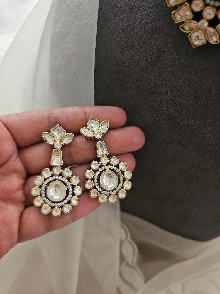 Raang pearl and polki choker