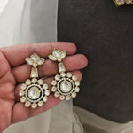Raang pearl and polki choker
