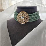 Alfaaz polki and pearl choker