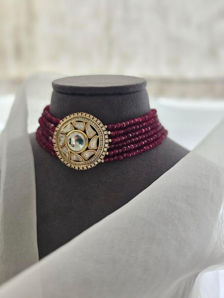 Alfaaz polki and pearl choker