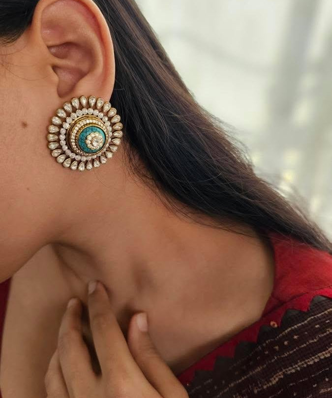 Surya polki studs