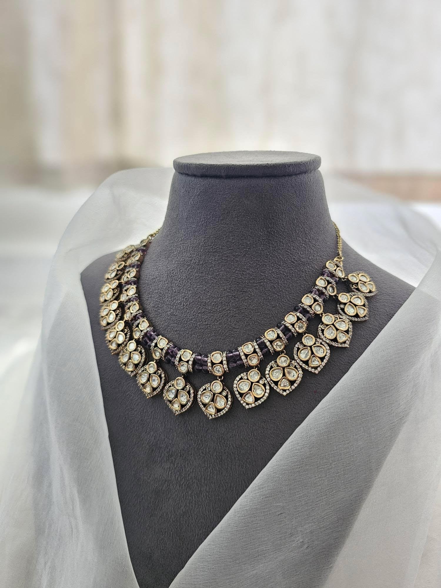 Kimaya polki necklace