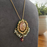 Sohi semi precious stone delicate necklace