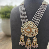 Umika pearl and polki necklace