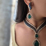Manorama handcrafted necklace with earrings