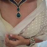 Manorama handcrafted necklace with earrings