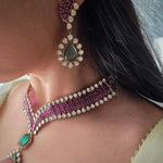 Manorama handcrafted necklace with earrings