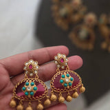 Meenlata handcrafted quartz and polki necklace
