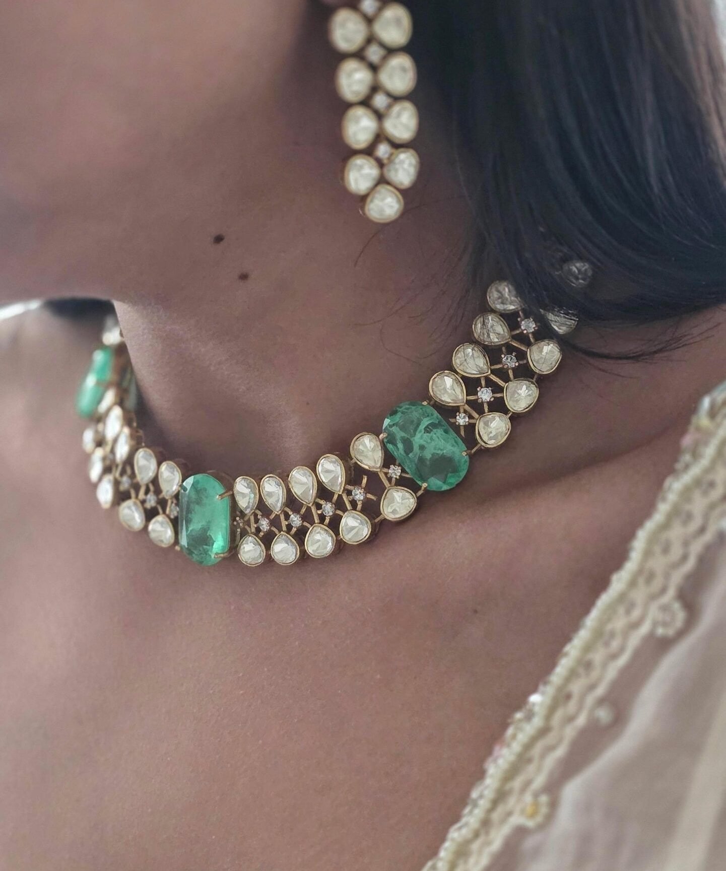 Binita polki necklace