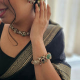Eesha semi-precious quartz and polki necklace