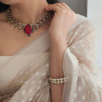 Rossie semi precious quartz necklace