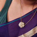 Sofia delicate polki necklace