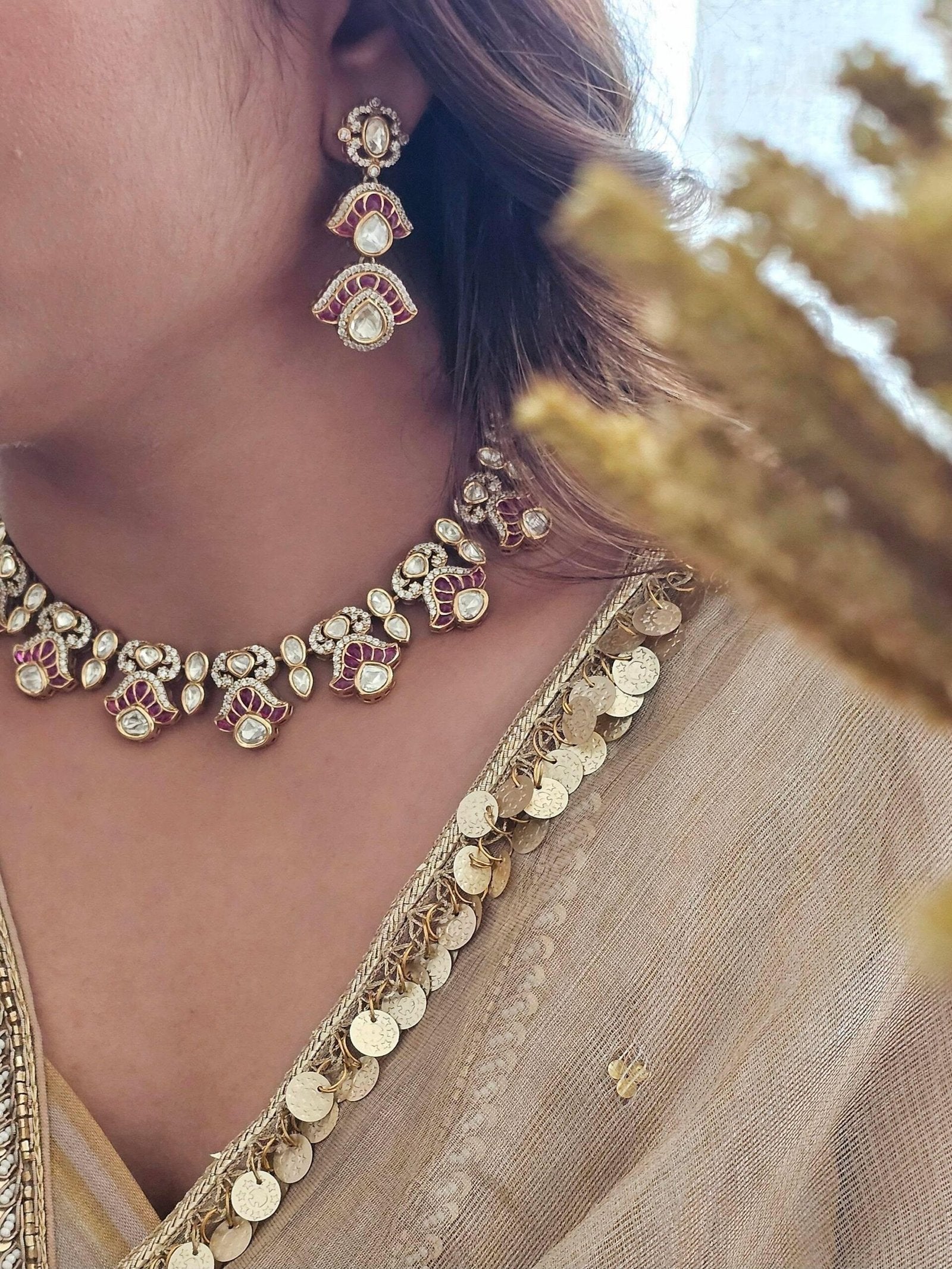 Latika meenakari necklace