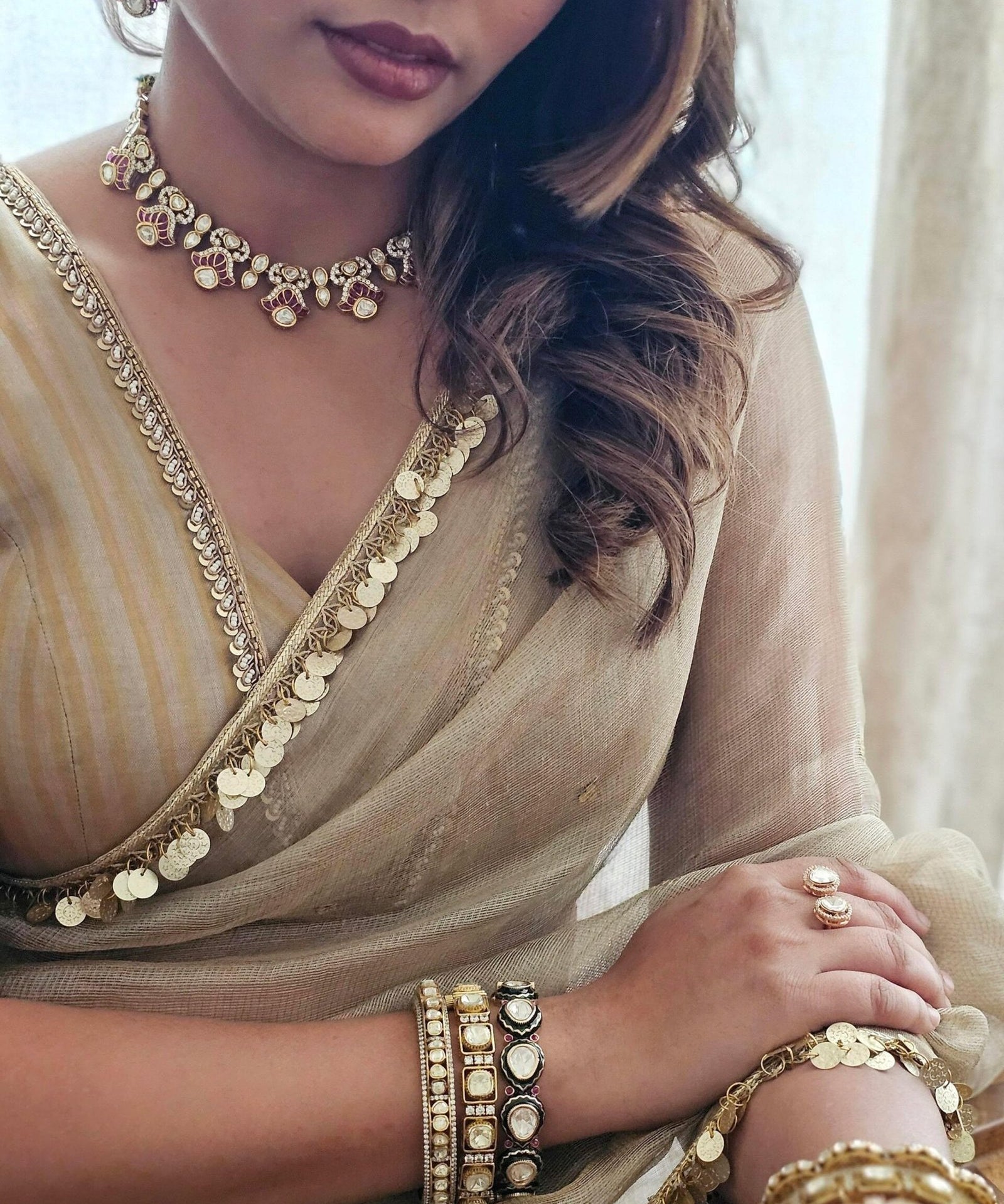 Latika meenakari necklace