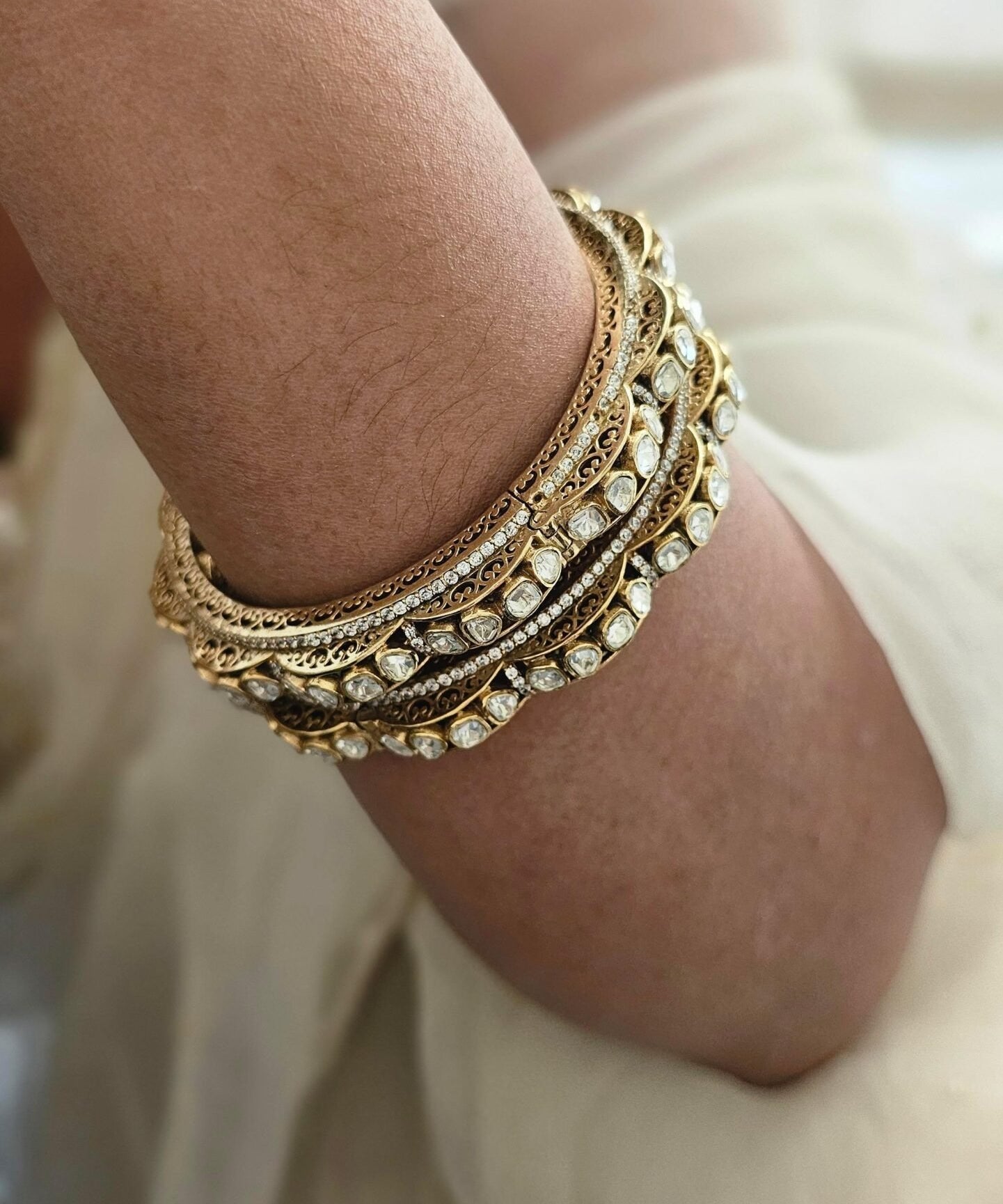 Nupura openable polki bangles