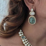 Zareen quartz and polki necklace