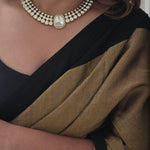 Zareen quartz and polki necklace