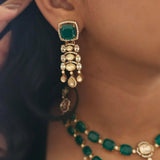 Ada quartz and polki necklace